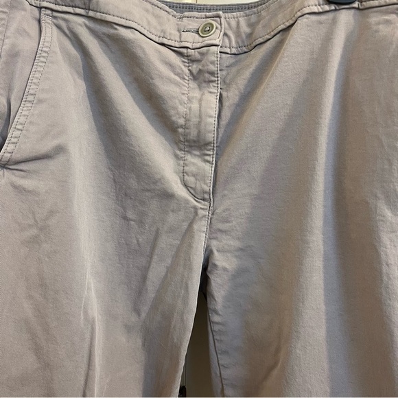 Eileen Fisher Organic Cotton Stretch Twill Chino Pants Size 12 - Picture 4 of 7